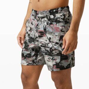 Lululemon Pace Breaker Short 7” – Not Lined (Men’s Large) | Pink / Black / White